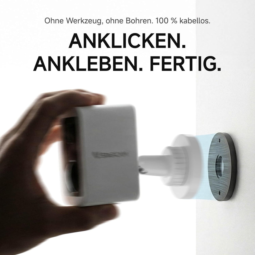 VSTARCAM 2K Überwachungskamera aussen & innen, Magnetische Halterung, Kostenloser Cloud-Speicher, Sp