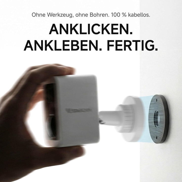 VSTARCAM 2K Überwachungskamera aussen & innen, Magnetische Halterung, Kostenloser Cloud-Speicher, Sp