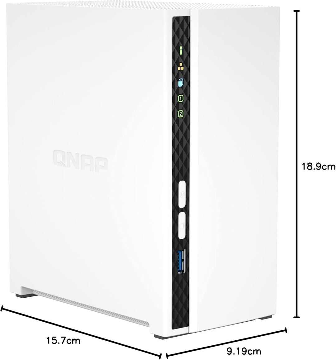 Qnap TS-233 2-Bay 2TB Bundle mit 2X 1TB WD Red 2TB WD Red Plus TS-233, 2TB WD Red Plus TS-233