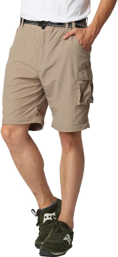 Herren Wanderhose Zip Off Leichte Atmungsaktiv Schnell Trockend Trekkinghose Abnehmbar Funktionshose