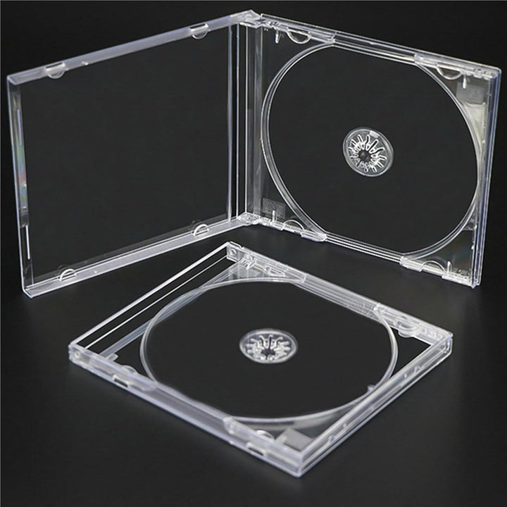 12 Stück 10,4 mm CD DVD Hüllen Standard Kunststoff transparent Jewel Case mit Montiert Klar Tablett