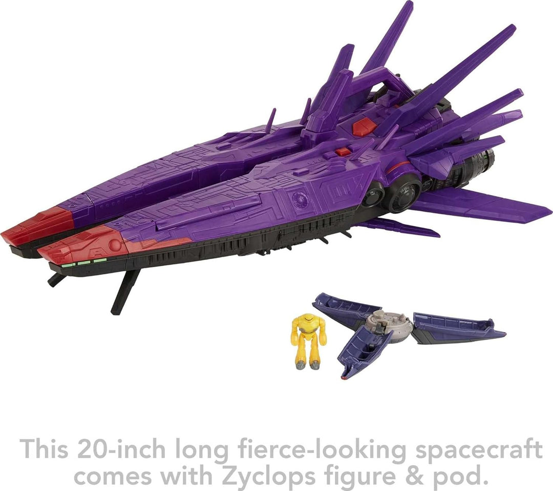 Buzz Lightyear HJW47 - Disney Pixar Lightyear Hyperspeed-Serie Zurgs Mutterschiff, 60 cm langes Raum