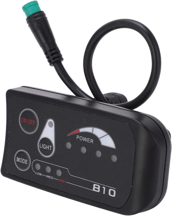 Elektrofahrrad LED Display, 36V 48V E-Bike LED Anzeigetafel Elektrofahrrad LED Anzeige Messgerät für