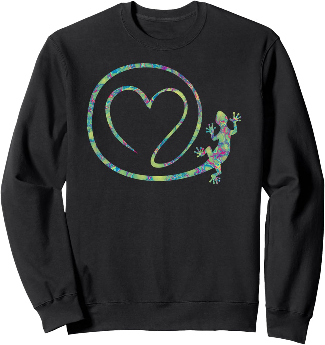 Symbol - Loving Heart Gecko 3 - Fan Fun Sweatshirt