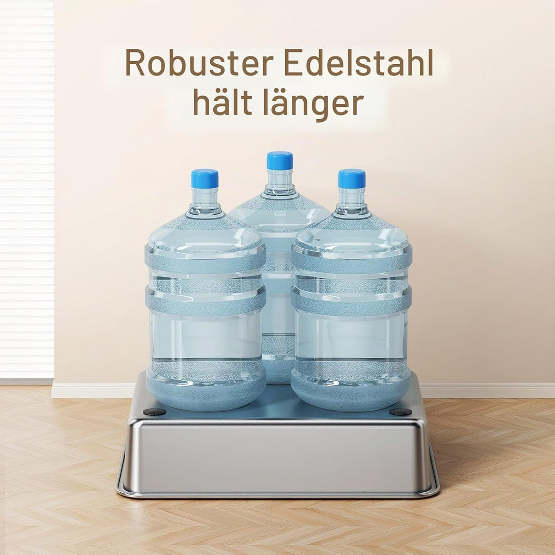 Zarler Edelstahl Katzenklo mit Deckel, 58 L x 37 W x 26 H cm XXL Katzenklo Edelstahl, Katzentoilette