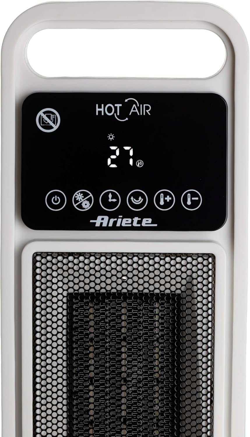 Ariete 8212 Elektrischer Turmheizer, 2000 W, Ventilationsfunktion, Oszillationsfunktion, Timer bis z