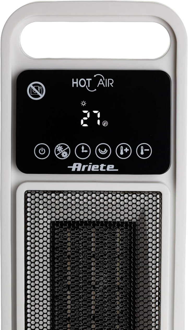 Ariete 8212 Elektrischer Turmheizer, 2000 W, Ventilationsfunktion, Oszillationsfunktion, Timer bis z