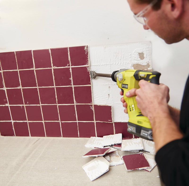 RYOBI 18 V ONE+ Akku-Bohrhammer R18SDS-125S (Schlagenergie 1.3 J, Max. Bohrdurchmesser in Holz/Mauer