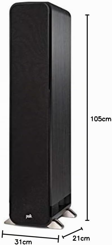Polk Audio Signature S55E Standlautsprecher, HiFi Lautsprecher für Musik und Heimkino Sound, passive