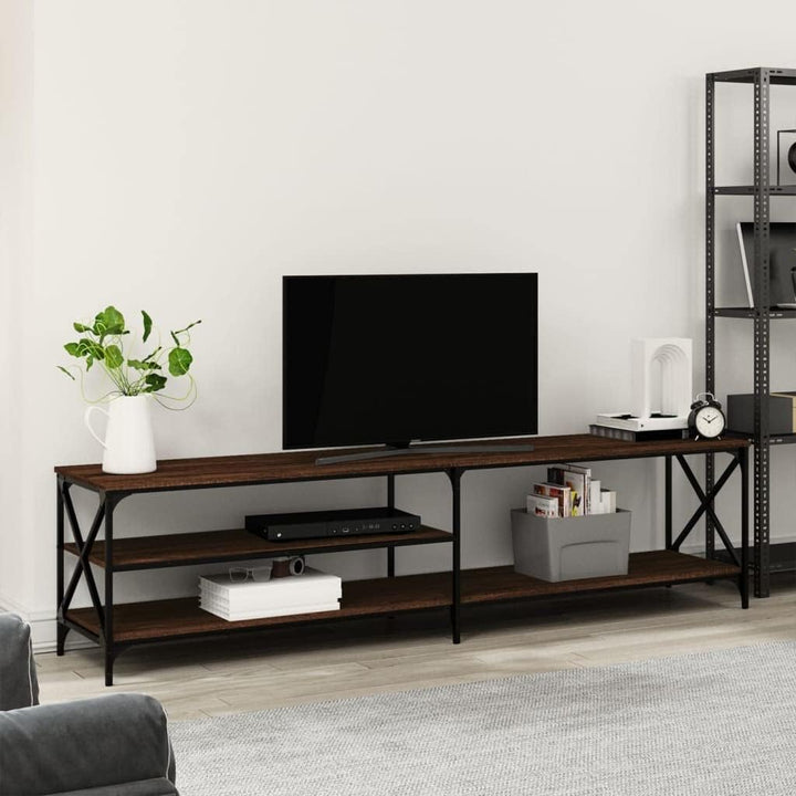 vidaXL TV Schrank, Fernsehschrank mit viel Stauraum, Lowboard für Fernseher Wohnzimmer, Fernsehtisch