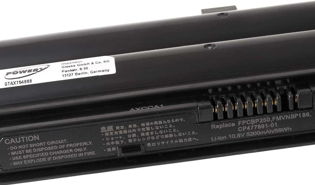 Akku für Fujitsu-Siemens LifeBook A530, 10,8V, Li-Ion