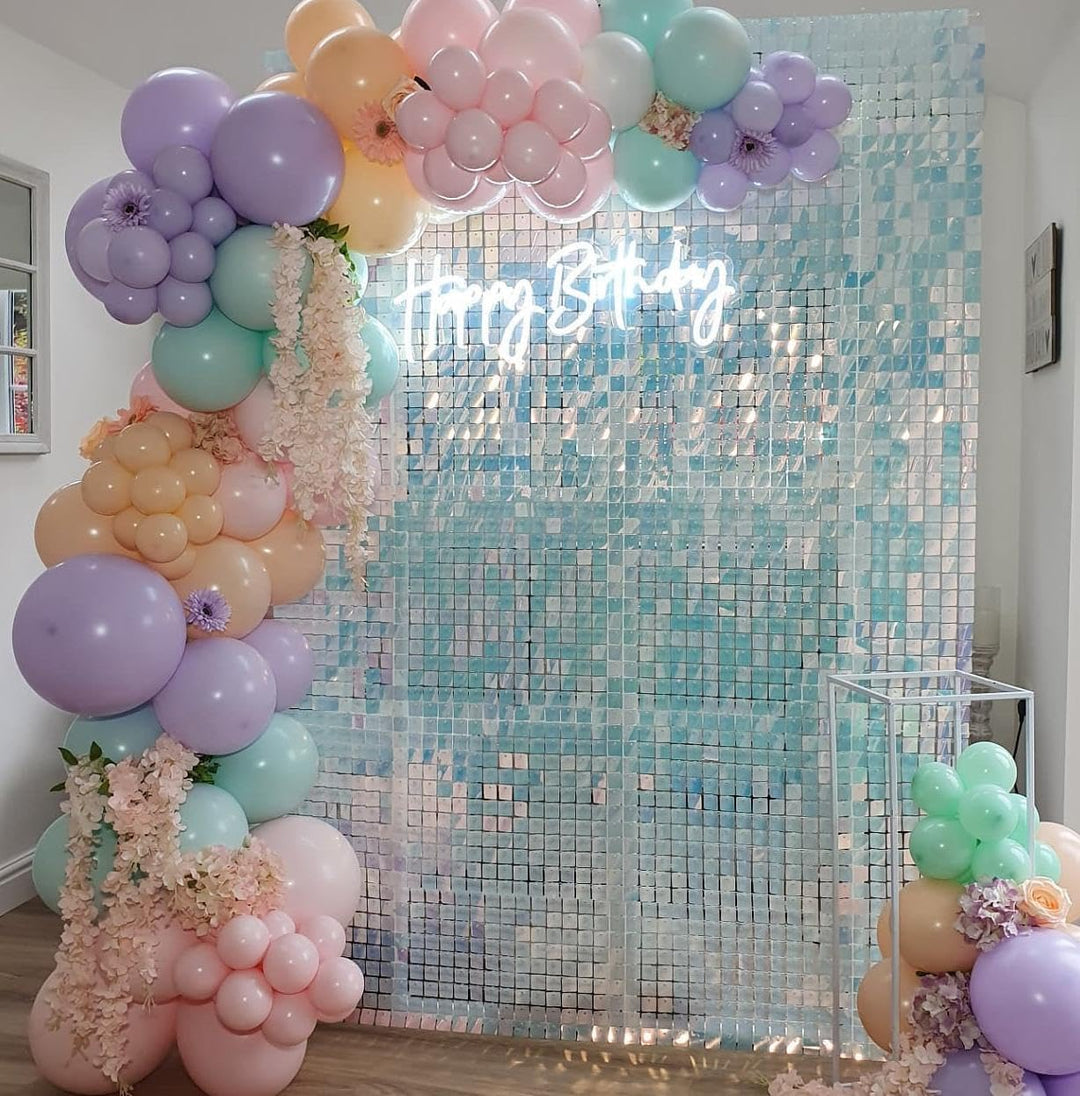 Kate Shimmer Wall Panels Pailletten Magisches Blau Wand Pailletten Hintergrund Party Panels für Part