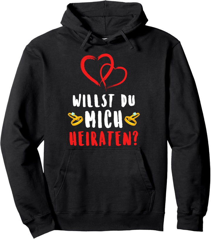 Heiratsantrag Design - Willst du mich heiraten? Pullover Hoodie