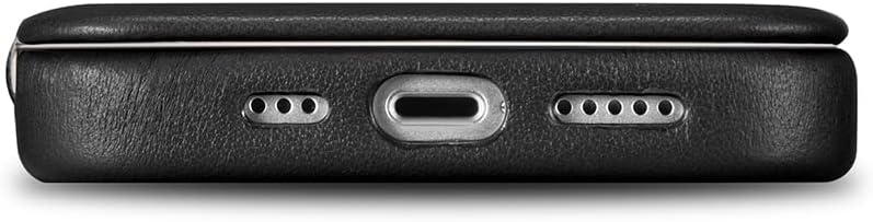 Mobiskin Hülle kompatibel mit Apple iPhone 14 PRO (6,1 Zoll), Handyhülle mit echtem Leder, Case, Sch