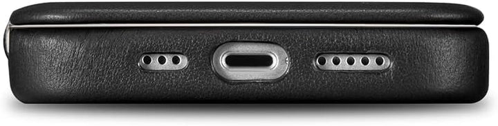 Mobiskin Hülle kompatibel mit Apple iPhone 14 PRO (6,1 Zoll), Handyhülle mit echtem Leder, Case, Sch