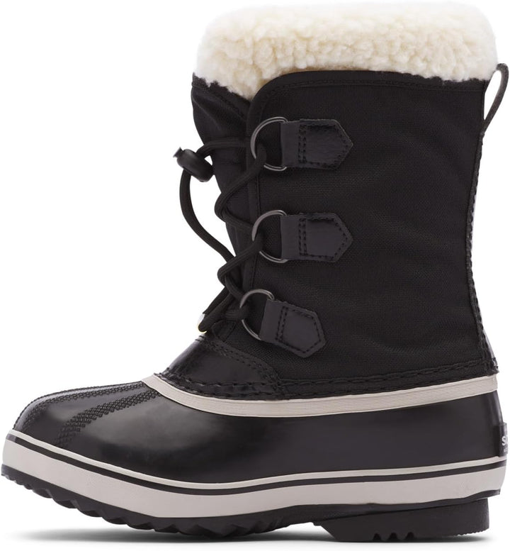 Sorel Unisex Kinder Kids Yoot Pac Nylon Waterproof Schneestiefel 32 EU Schwarz, 32 EU Schwarz