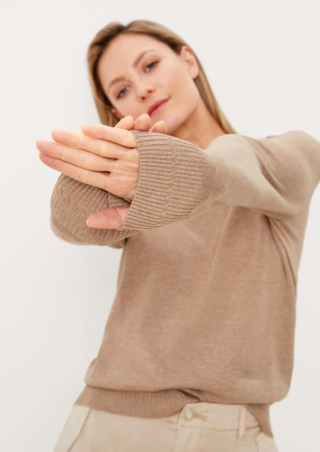 s.Oliver Pullover aus Viskose und Baumwolle 32 83w0 Braun, 32 83w0 Braun