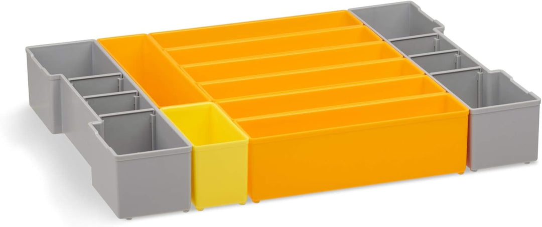 Bosch Sortimo Insetboxenset | F3 Einsätze mit Deckenpolster | Alternative Kleinteilemagazin Kunststo