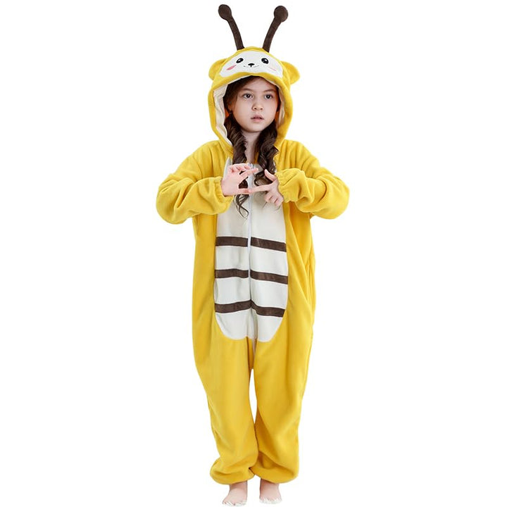 Kids Onesie Tier Suit Hooded Pyjamas Halloween Weihnachten Cosplay Kostüm für Jungen &amp; Mädchen 7-8 J