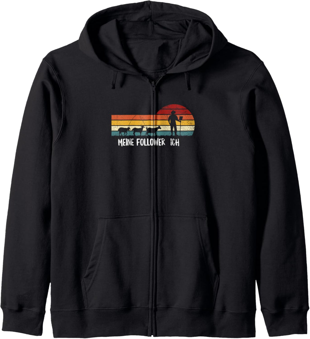 Ich Meine Follower Ziegen Landwirt Bauernhof Bauer Spruch Kapuzenjacke