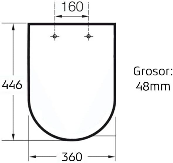 Roca A5A7609C00 Victoria SUPRALIT WC-Sitz, dämpfend, Weiss