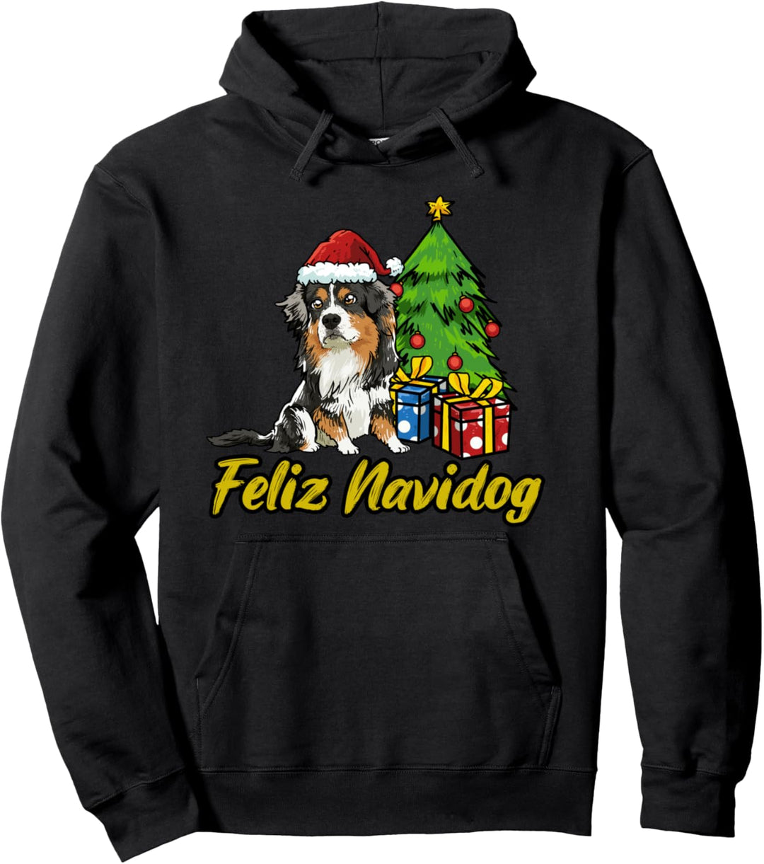 Feliz Navidog Australian Shepherd Geschenk Hunde Weihnachts Pullover Hoodie