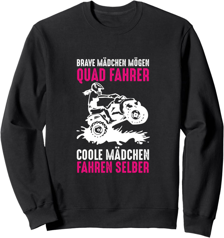 Coole Mädchen fahren Quad Bike ATV Offroad Bikerin Trikot Sweatshirt