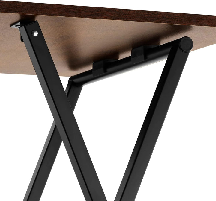 tectake 2er Set Beistelltisch klappbar, Holz Tablett Tisch im Industrie-Design, 48x36x66,5 cm, TV Tr