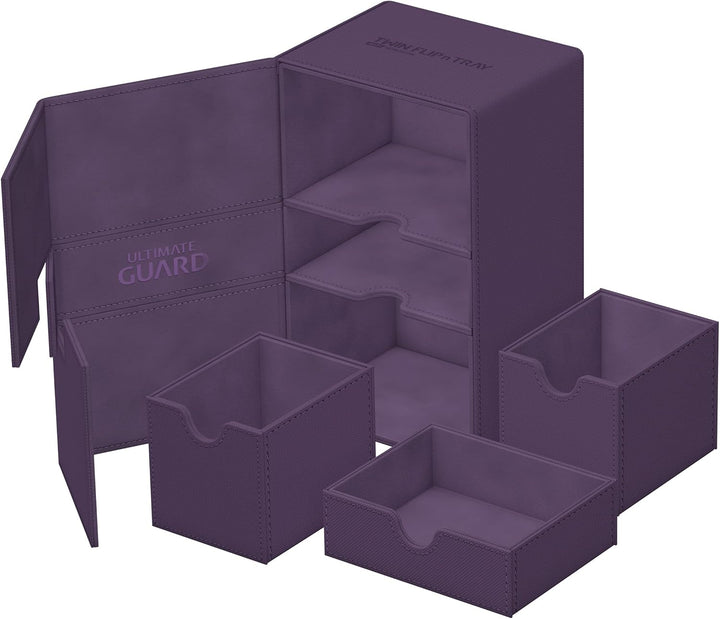 Ultimate Guard Twin Flip`n`Tray 160+ XenoSkin Monocolor Violett, Violett