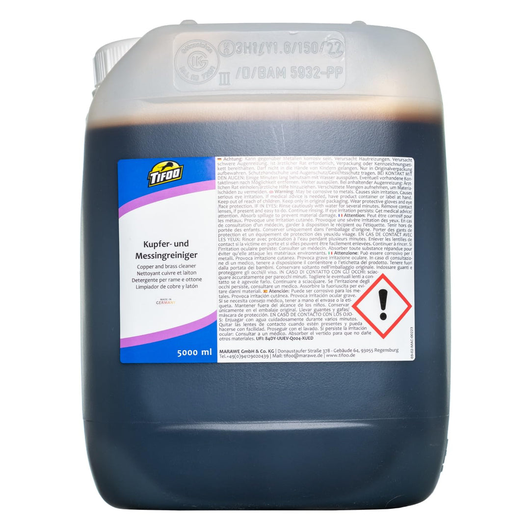 Kupferreiniger/Messingreiniger (5000 ml – Kupfer und Messing reinigen, Politur, Tauchbad 5 l (1er Pa
