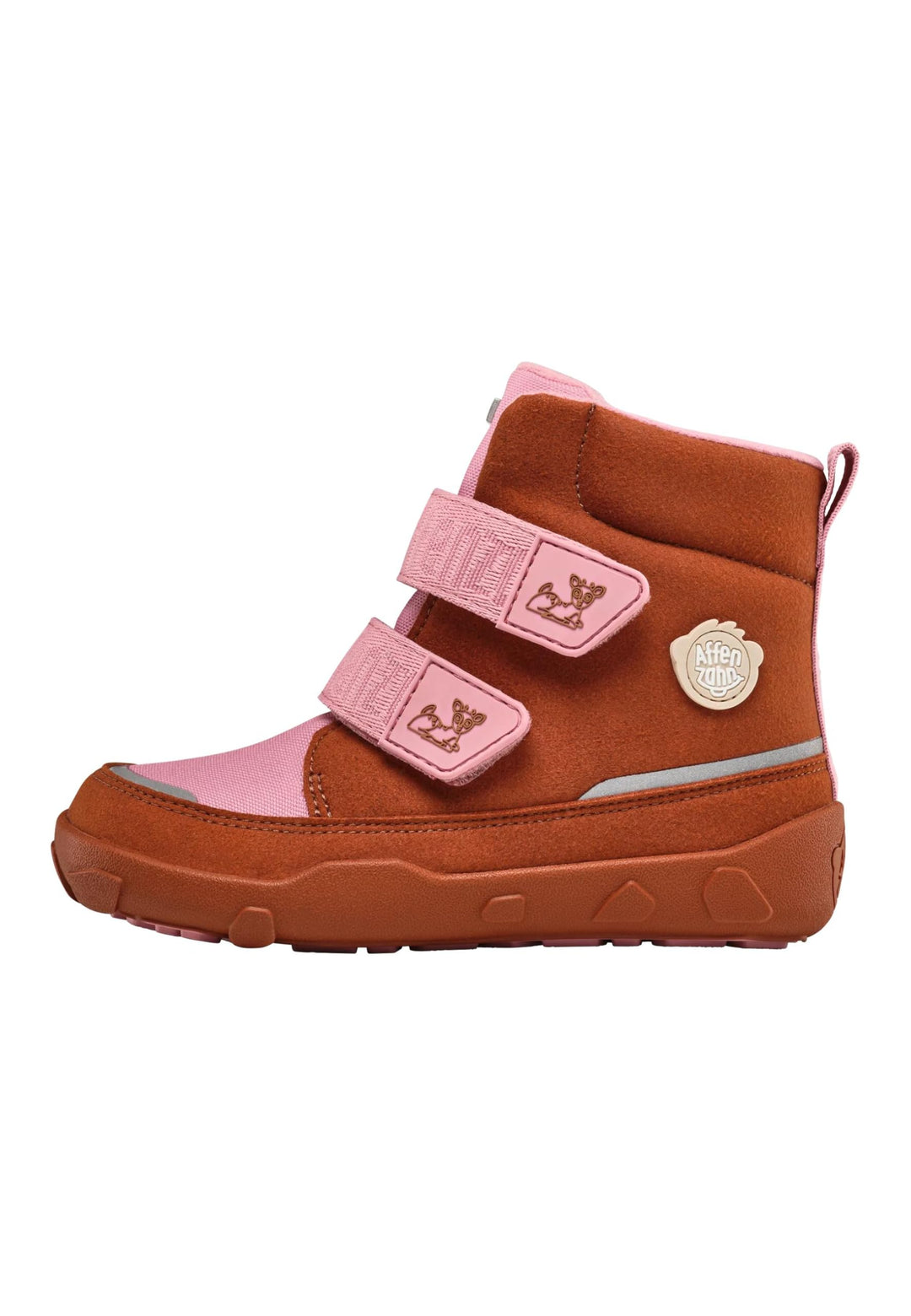 Affenzahn Winterstiefel Vegan Comfy warm gefüttert, wasserdicht mit Kletterverschlüssen, Grösse 21-3