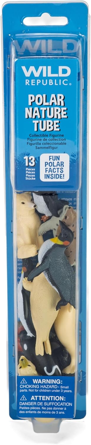 Wild Republic 12259 Republic 12888 - Tubes Spielset, Polartiere, 28 cm