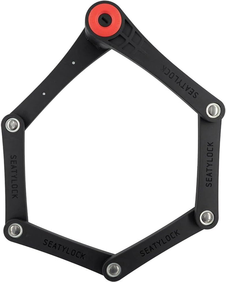 Voxom Fahrradschloss Foldylock Forever Faltschloss 90 cm gehärteten Stahlgliedern Rahmenhalterung So