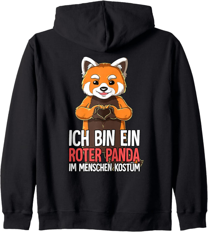 Ich Bin Ein Roter Panda Kapuzenjacke