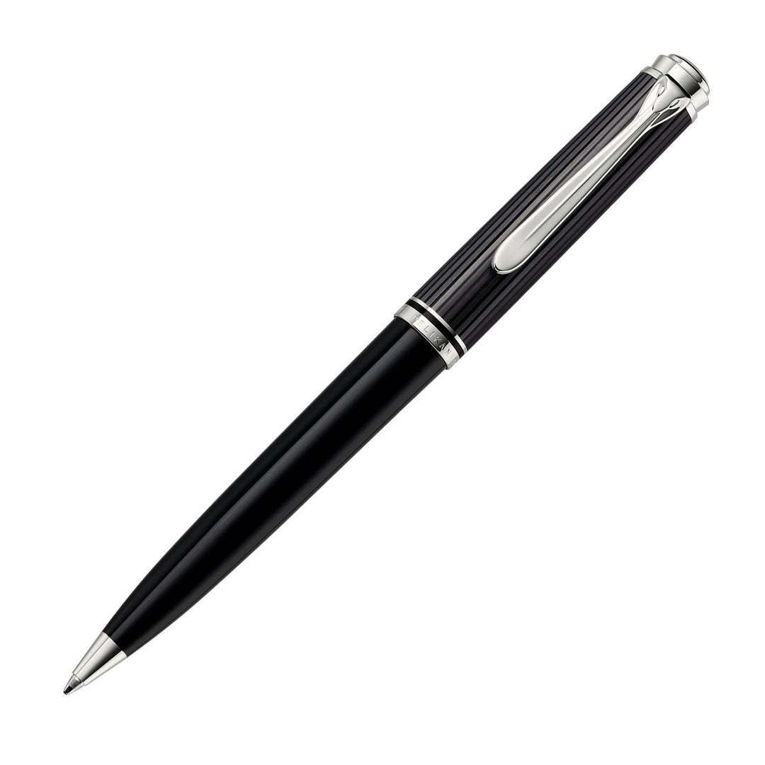 Pelikan Kugelschreiber Souverän 805 Stresemann, Schwarz-Anthrazit, hochwertiger Drehkugelschreiber i