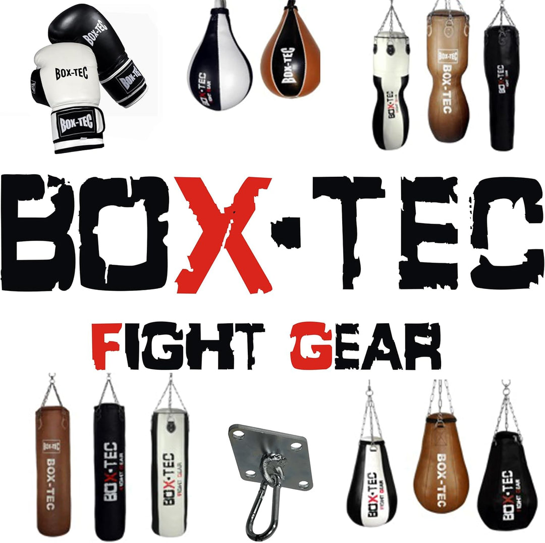 BOX-TEC Boxsack Sandsack Punching-Bag Retro 120cm, gefüllt inkl. Vierpunkt-Kette mit Drehwirbel