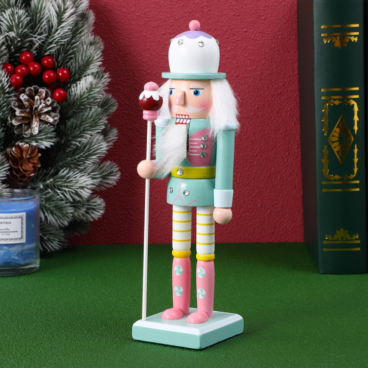 TOPBATHY Nussknacker Soldat 25 cm Aus Holz – Handgefertigte Weihnachtsdekoration FüR Festliche AnläS