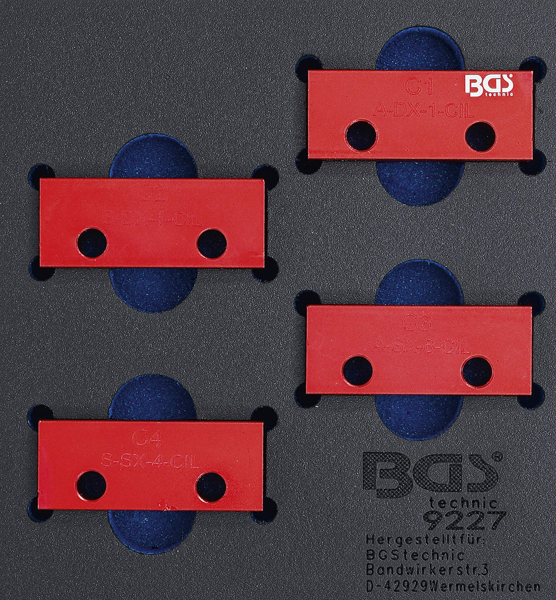 BGS 9227 | Werkstattwageneinlage 1/6: Nockenwellen-Arretierwerkzeug-Satz | für Alfa Romeo / Lancia 3