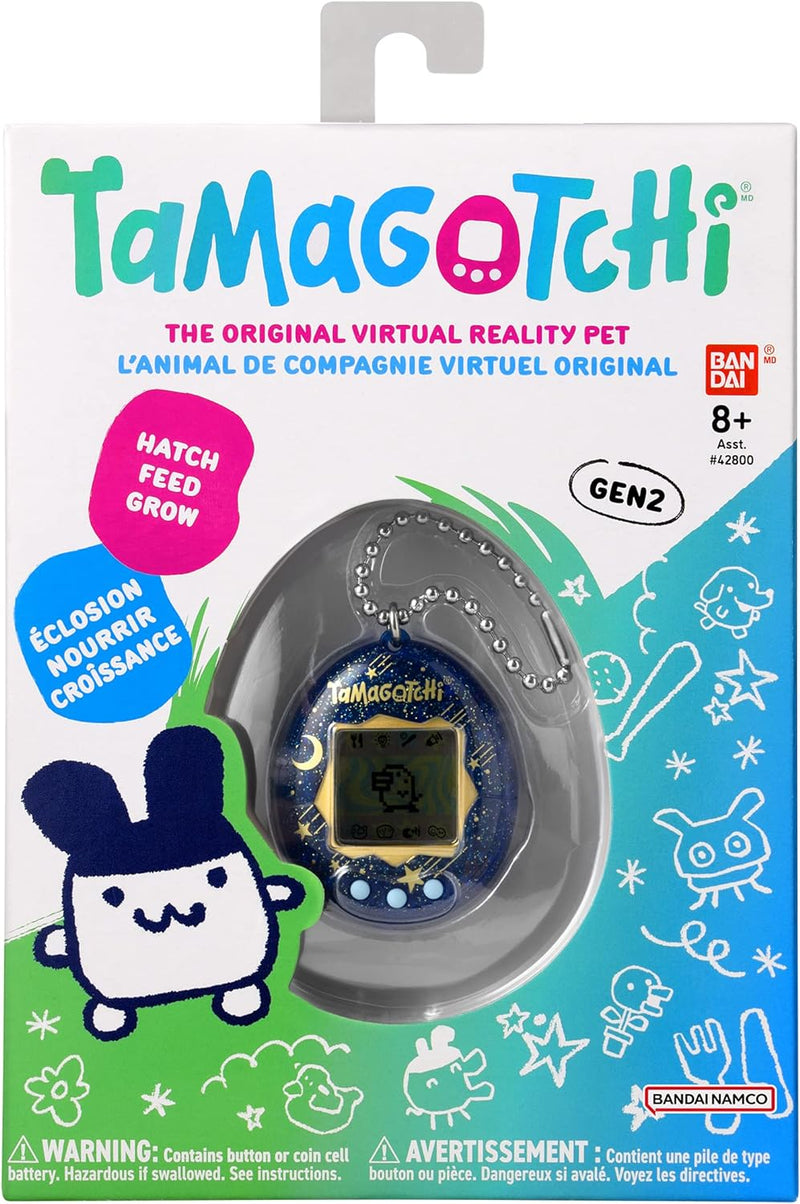 BANDAI - Tamagotchi - Tamagotchi original - Stary Night - virtuelles elektronisches Haustier - 42970