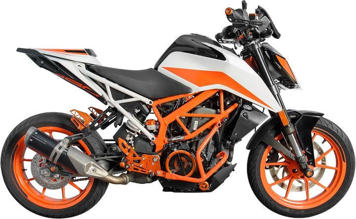 TAZGANTAX Motorrad Stahl Motorschutz Sturzbügel Sturzbügel Rahmenschutz Kompatibel mit K.T.M Duke 25