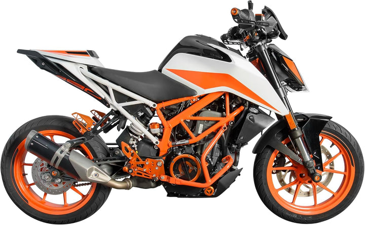 TAZGANTAX Motorrad Stahl Motorschutz Sturzbügel Sturzbügel Rahmenschutz Kompatibel mit K.T.M Duke 25