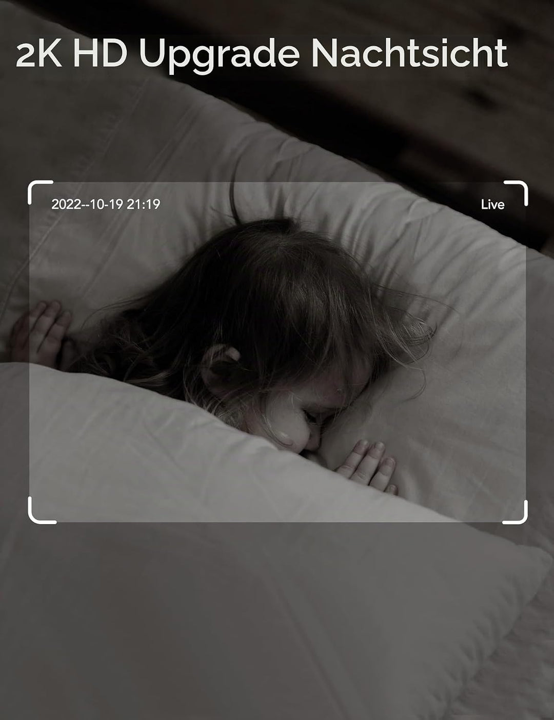 nooie Babyphone Kamera, Babyphone mit Kamera und SD Karte, WLAN Kamera Indoor mit APP und 1080P HD N