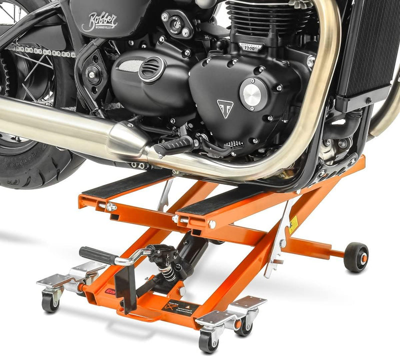 ConStands - Motorrad Hebebühne Hydraulisch XL 500kg Orange