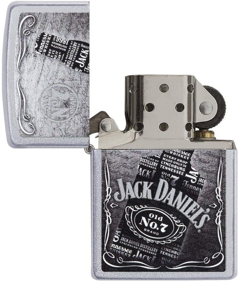 Zippo Jack Daniel 's Label Regular Feuerzeug Silber, Silber