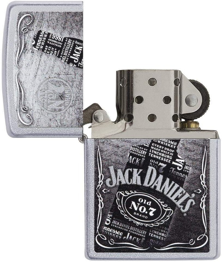 Zippo Jack Daniel 's Label Regular Feuerzeug Silber, Silber