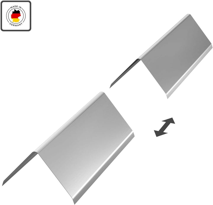 Firstblech, 80° Winkel 200cm, 1 Stück Silber Alublechf für First an Dach, Dachrinnen Zubehör, Made i