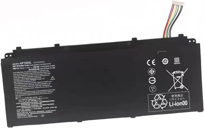 AKKEE 53.9Wh AP15O5L Akku für Acer Aspire S13 S5-371 S5-371-52JR S5-371-56VE S5-371-53NX S5-371-71QZ