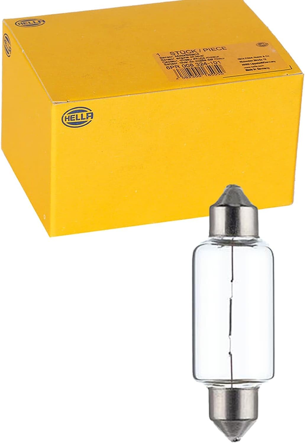 HELLA 8GM 002 091-181 Glühlampe - C21W - Standard - 12V - 21W - Sockelausführung: SV8,5-8 - Schachte