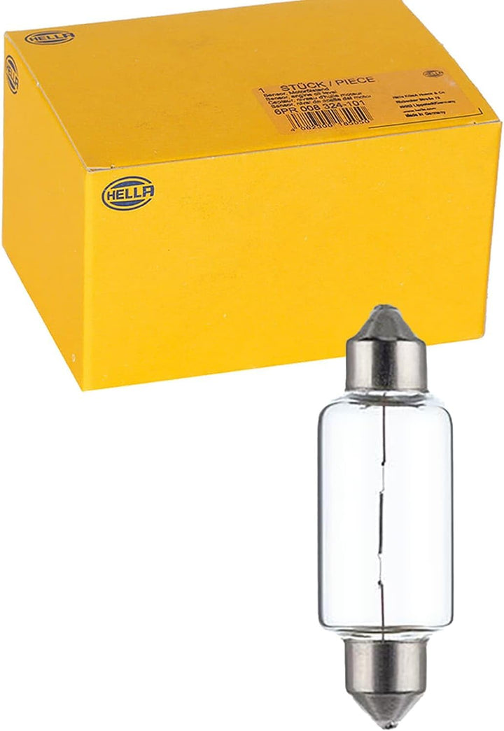 HELLA 8GM 002 091-181 Glühlampe - C21W - Standard - 12V - 21W - Sockelausführung: SV8,5-8 - Schachte