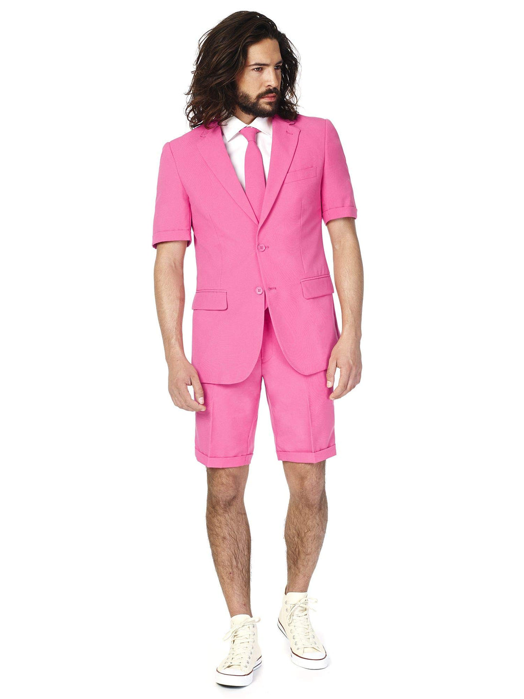 OppoSuits Herren Men Suit Business-Anzug Hosen-Set, 46 Mr.pink